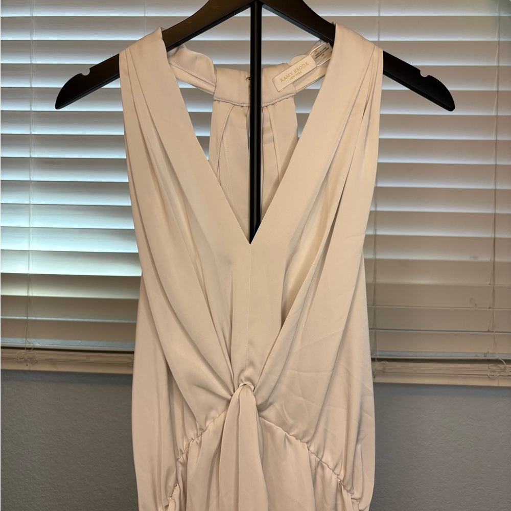 Ramy Brook Cream Halter Wrap Top